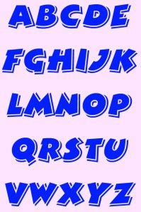 Alphabet chart